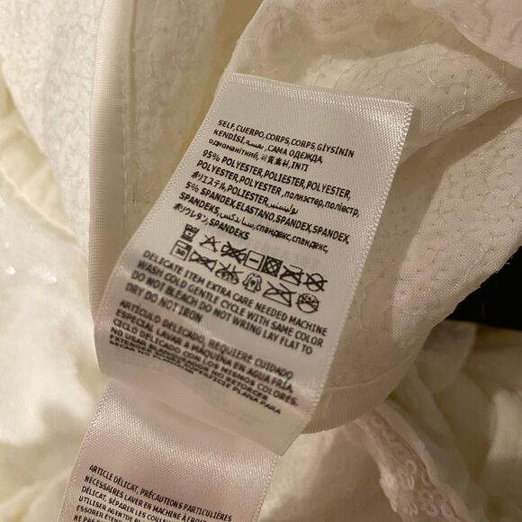 NEW Bebe Sequin Joggers in White Extra Small - Picture 6 of 7